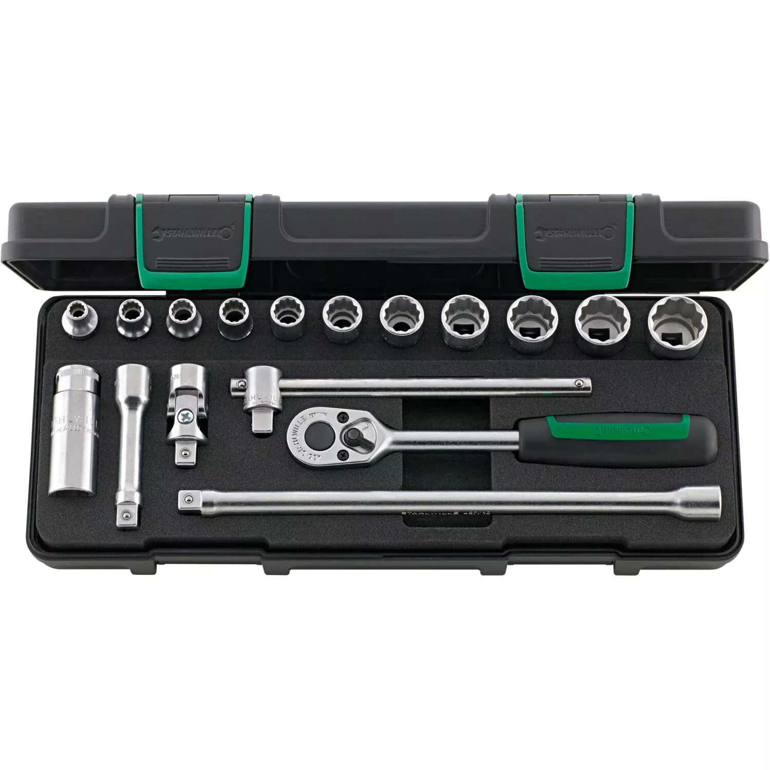 Stahlwille 96025204 3/8" Bi-Hex Socket Set - 17 Pieces
