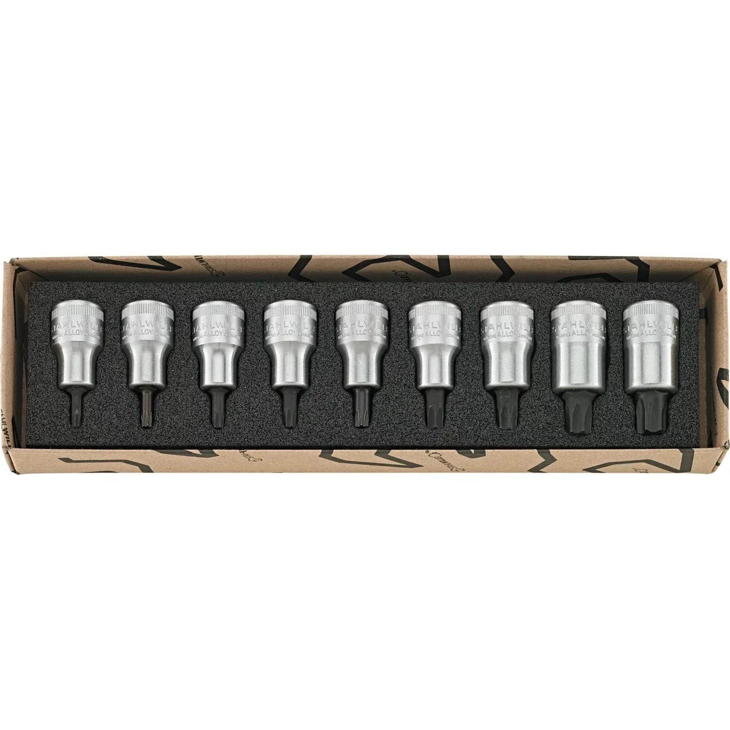 Stahlwille 96031004 1/2" TORX Screwdriver Socket Set - 9 Pieces