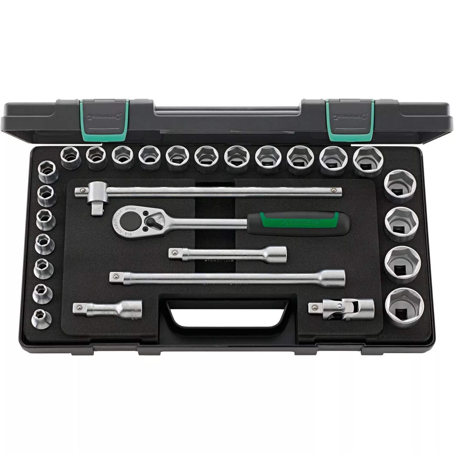 Stahlwille 96031409 1/2" Hex Socket Set- 28 Pieces