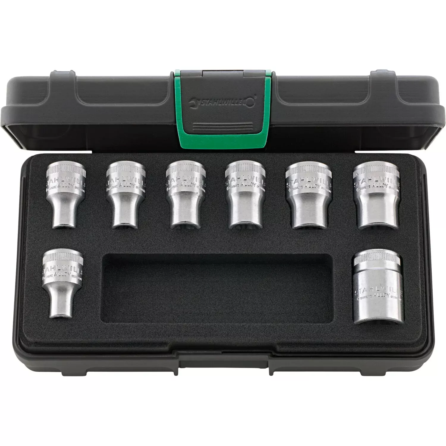 Stahlwille 96033704 50TX/8 1/2" External TORX Socket Set, 8-pcs