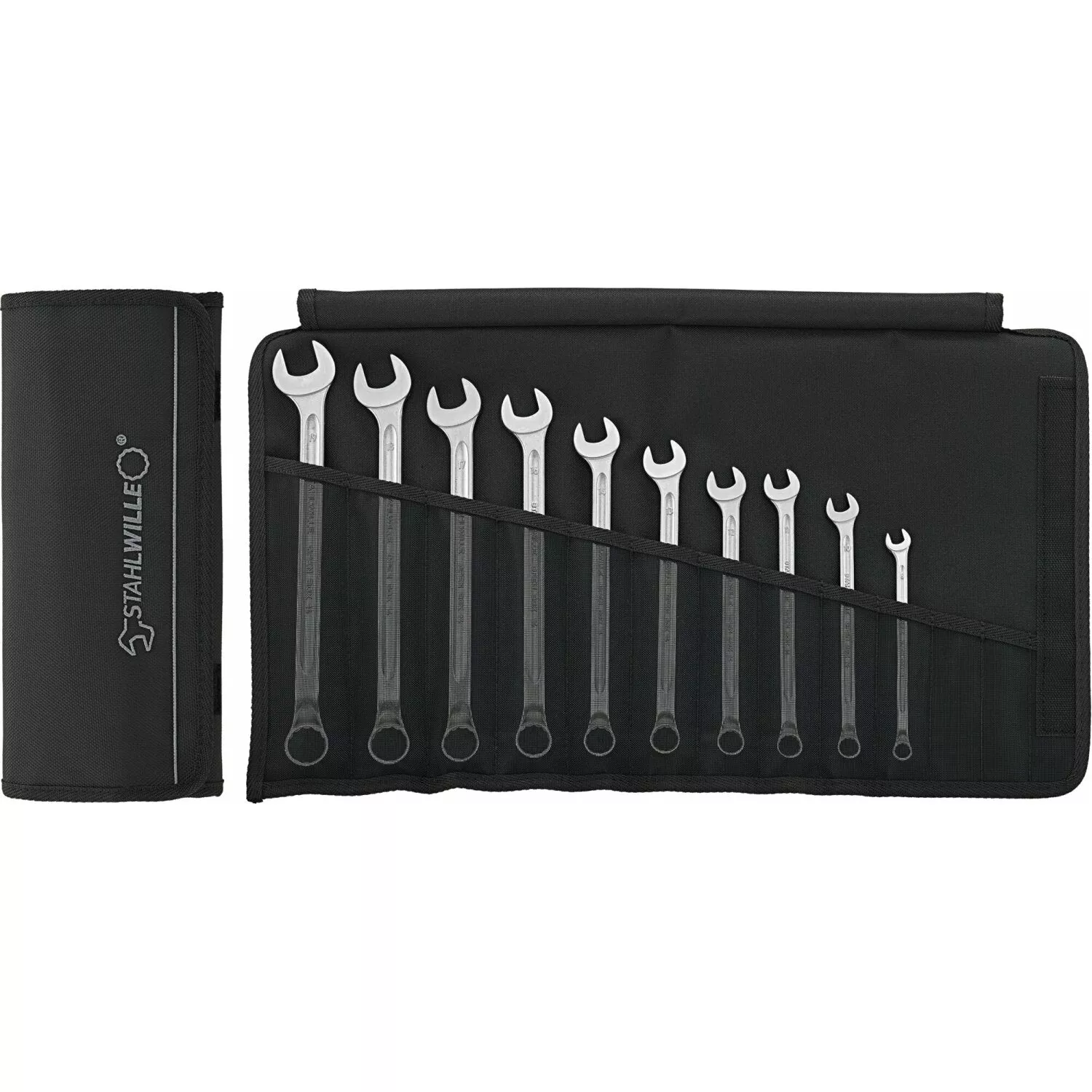 Stahlwille 96401007 14/10KT Combination Spanner Set, Long, 10 Pc.