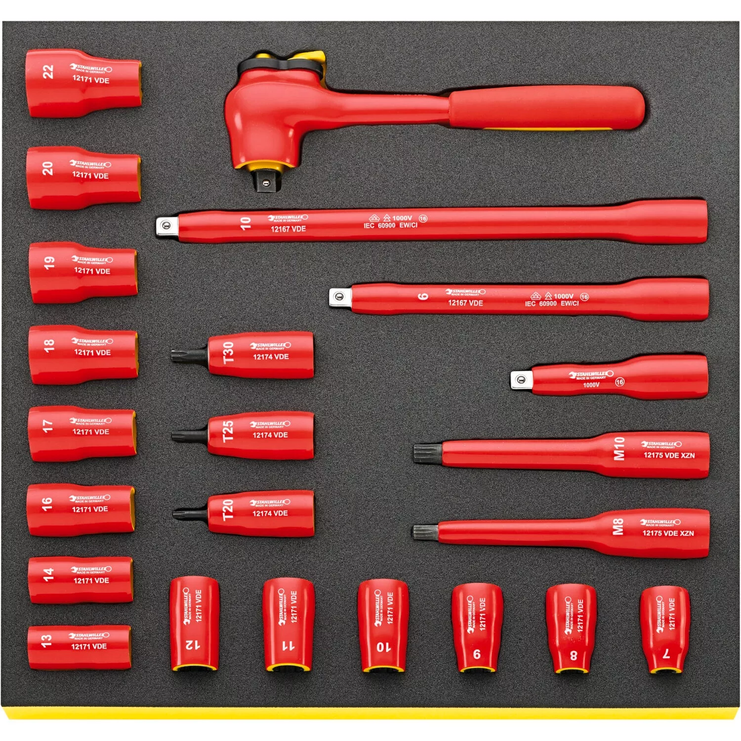 Stahlwille 96830041 TCS 45/17/6 VDE tools in TCS inlay