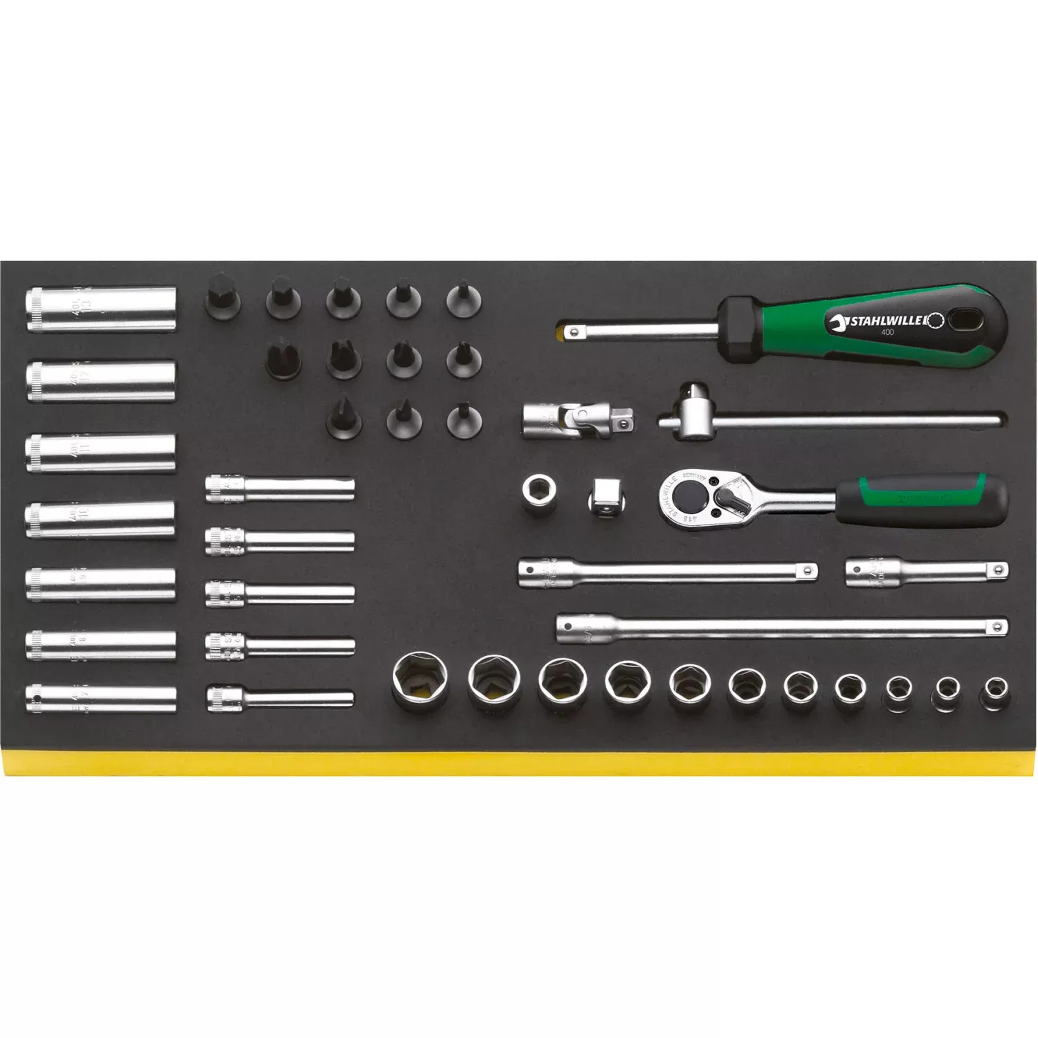 Stahlwille 96830601 TCS 40/35/9 1/4" Drive tools in TCS inlay
