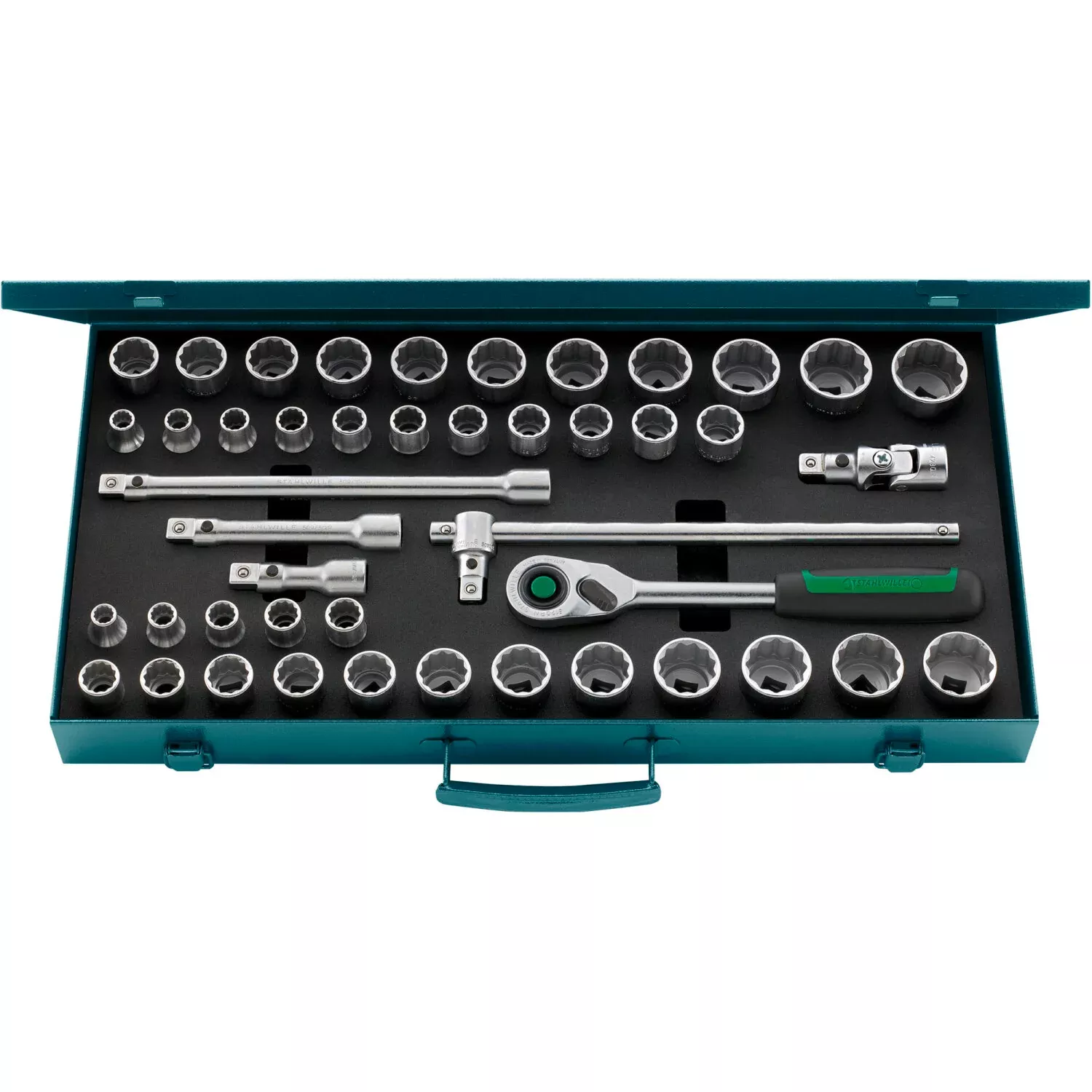 Stahlwille96030107 Socket Set, 1/2" Drive, 45 pieces