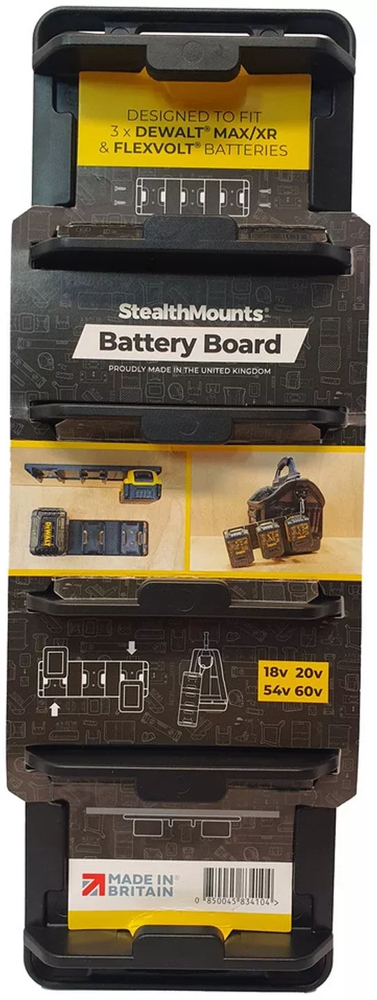 StealthMounts Battery Holder for Dewalt Batteries