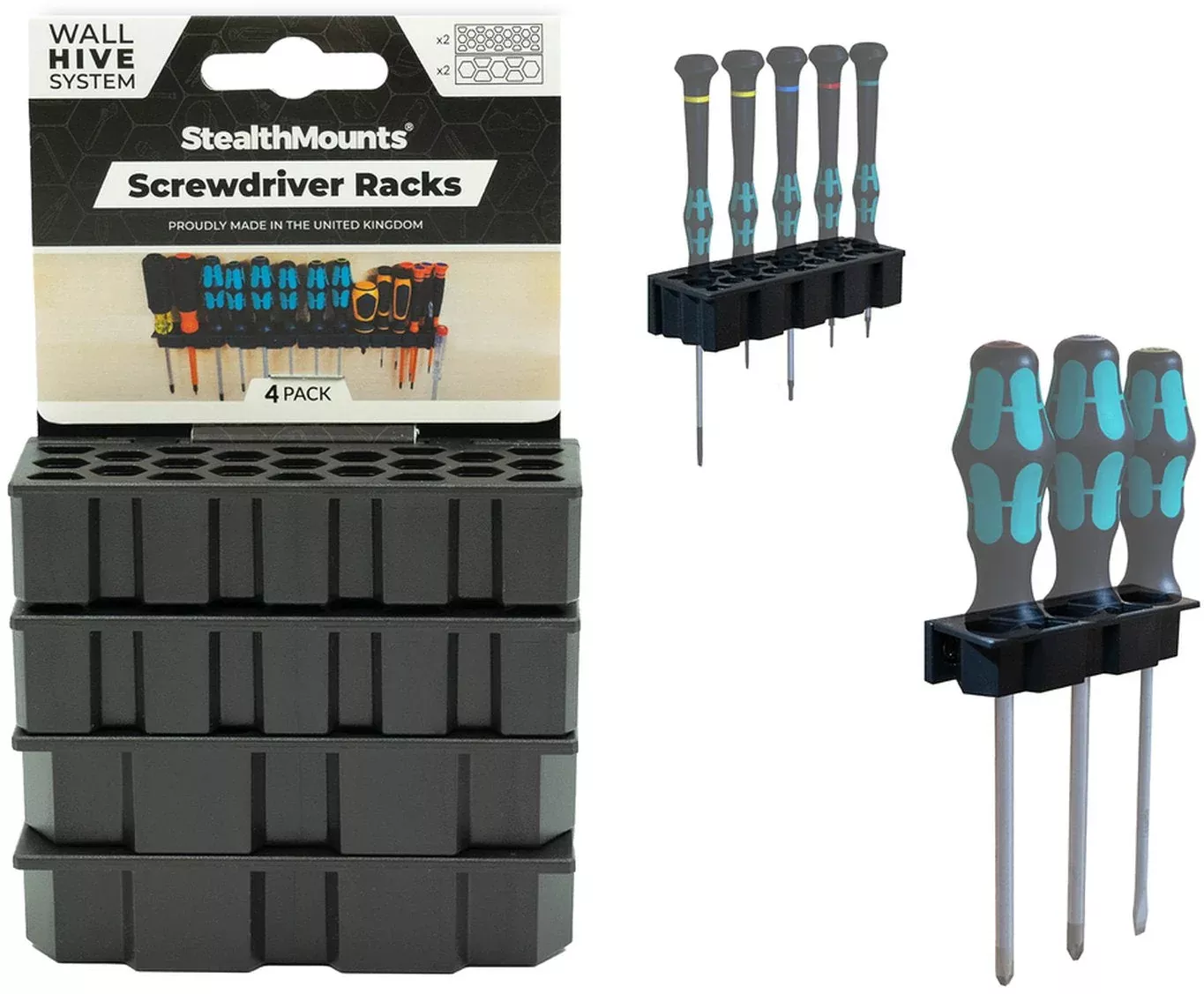 StealthMounts Wall Hive System Rack , 4-Pack