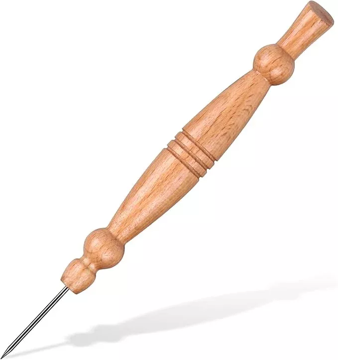 Stiletto & Pressing Tool, Precision Stiletto Handy for Getting Seams to Lay Correctly, Stiletto Quilting/Sewing Tool, Awl Tool for Sewing, Leather Hole Punch
