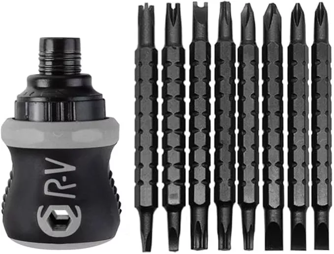 szhdxsy 18 in-1 Multi-bit Screwdriver Set, Purpose Ratcheting Screwdriver,small magnetic ratchet screwdriver with retractability,