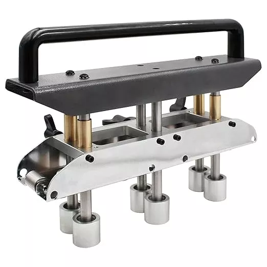 Three Station Roller Bender, 0‑90 Degree Angle 13‑130mm Bending Roller Metal Bending Tool, Standing Seam Roofing Tools, More Even Bending, Not Limited by Length