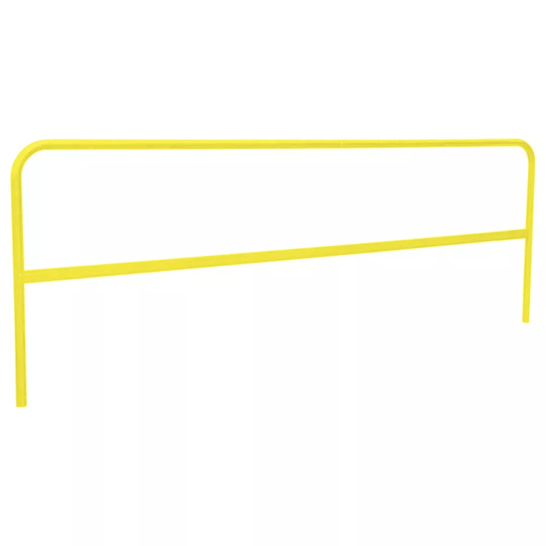 Tie Down 5' Yellow Post HSLA Steel Guardrail 70760