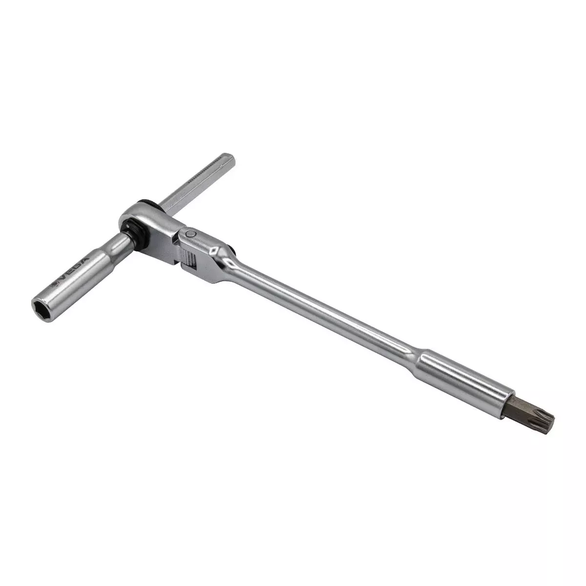 VEGA 1/4 Flexible Head Mag Bit Ratchet X 6" w/ Extension Bar