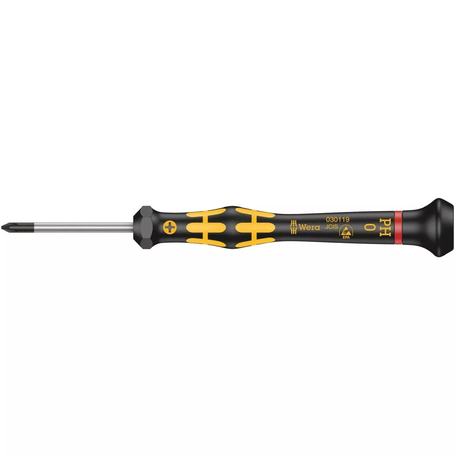 Wera 1550 Ph Esd Kraftform Micro Screwdriver For Phillips Screws, Ph 0x40-mm.