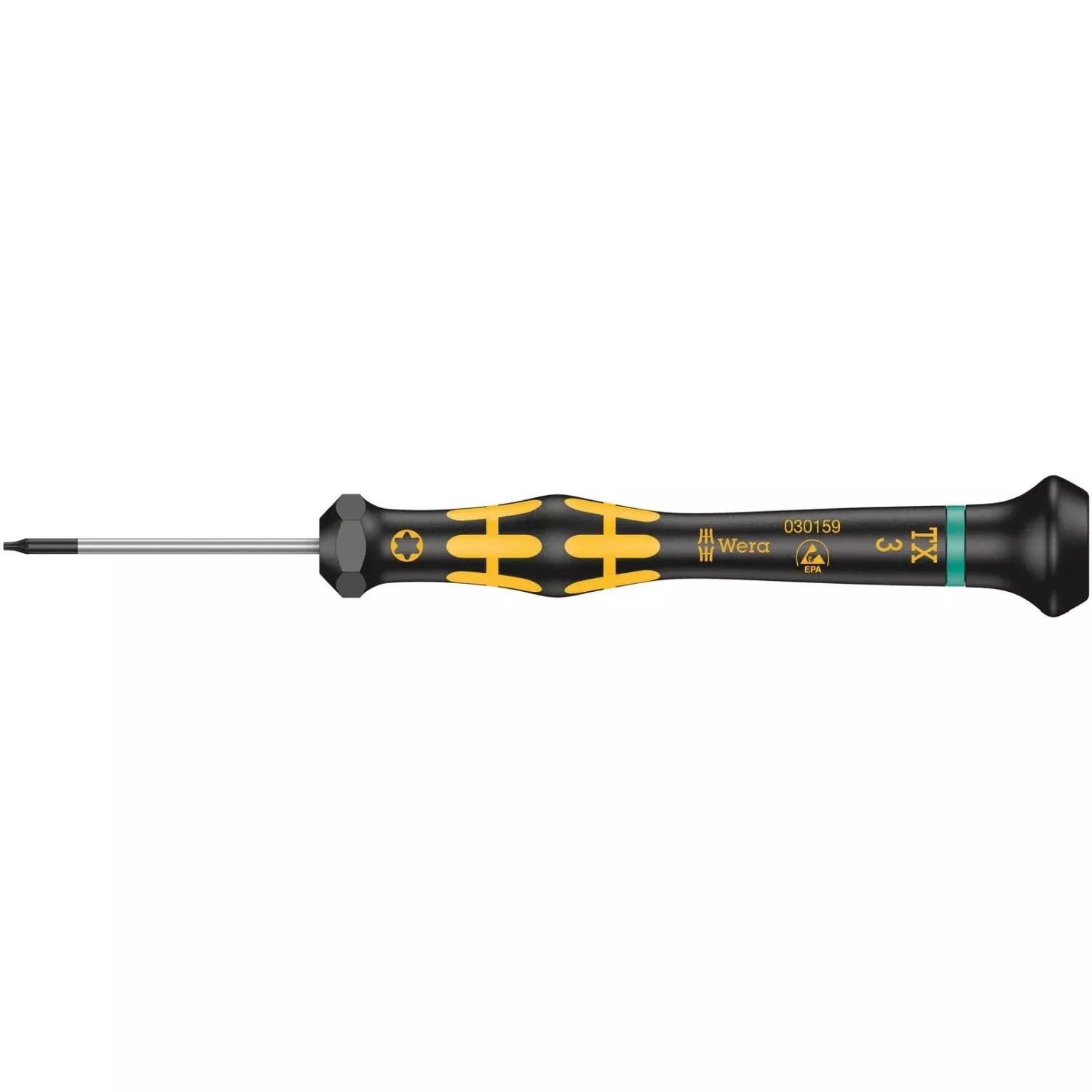 Wera 1567 Torx Esd Kraftform Micro Screwdriver For Torx Screws, Torx 3x40-mm.