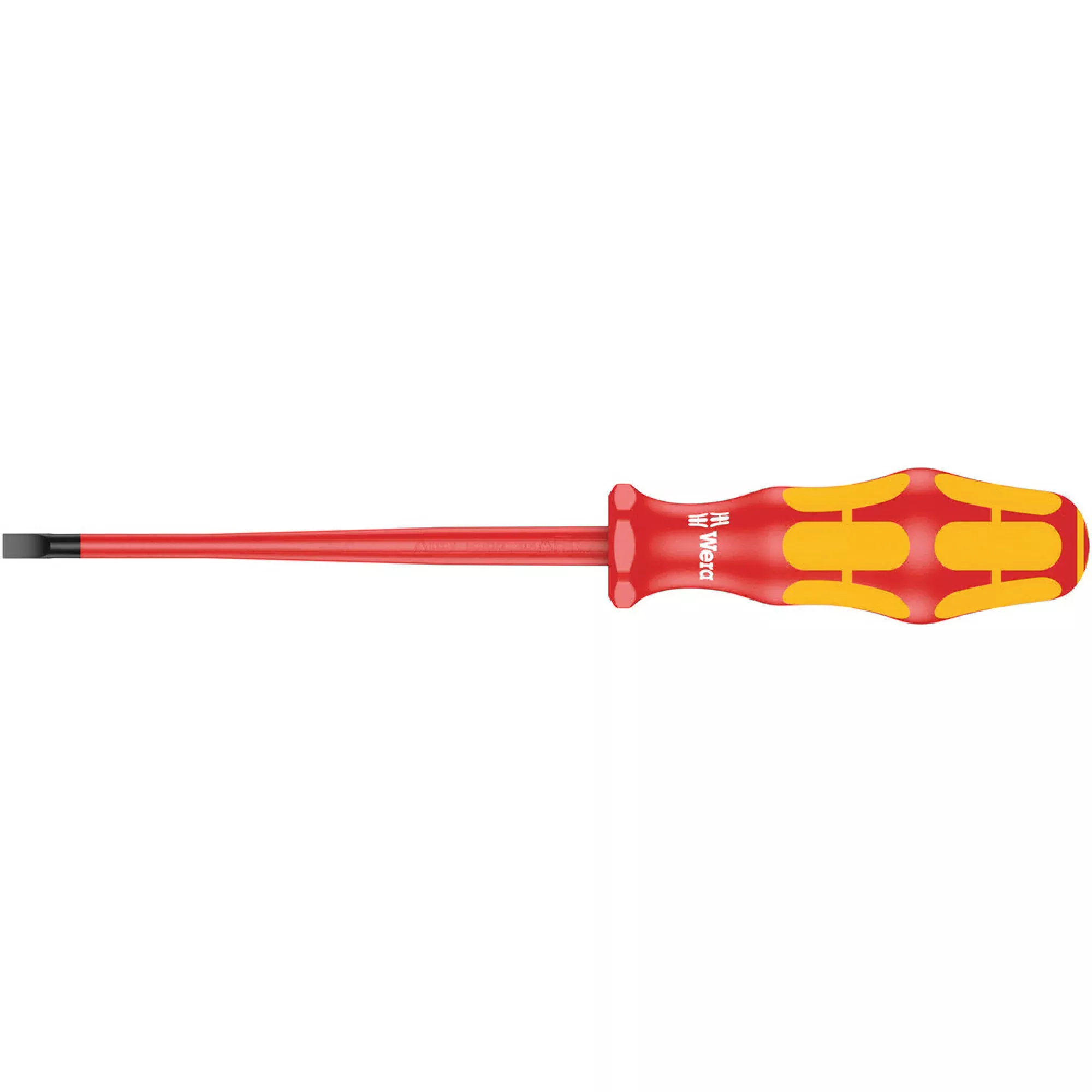 Wera 160 Is VDE Insulated Screwdriver With Reduced Blade Diameter For Slotted Screws, 1x5.5x125-mm.