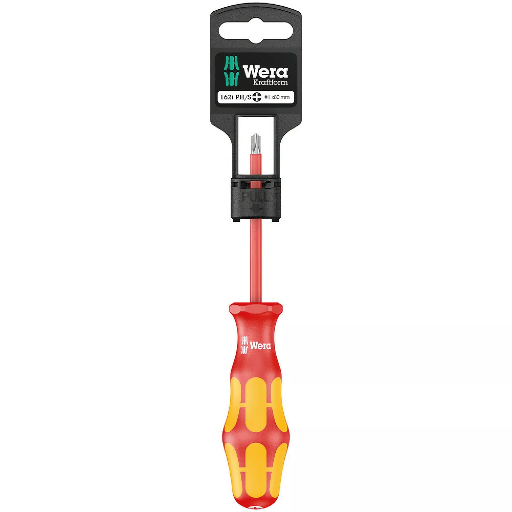 Wera 162 I Ph/S SB VDE Insulated Screwdriver For Plusminus Screws (Phillips/Slotted), # 2x100-mm.
