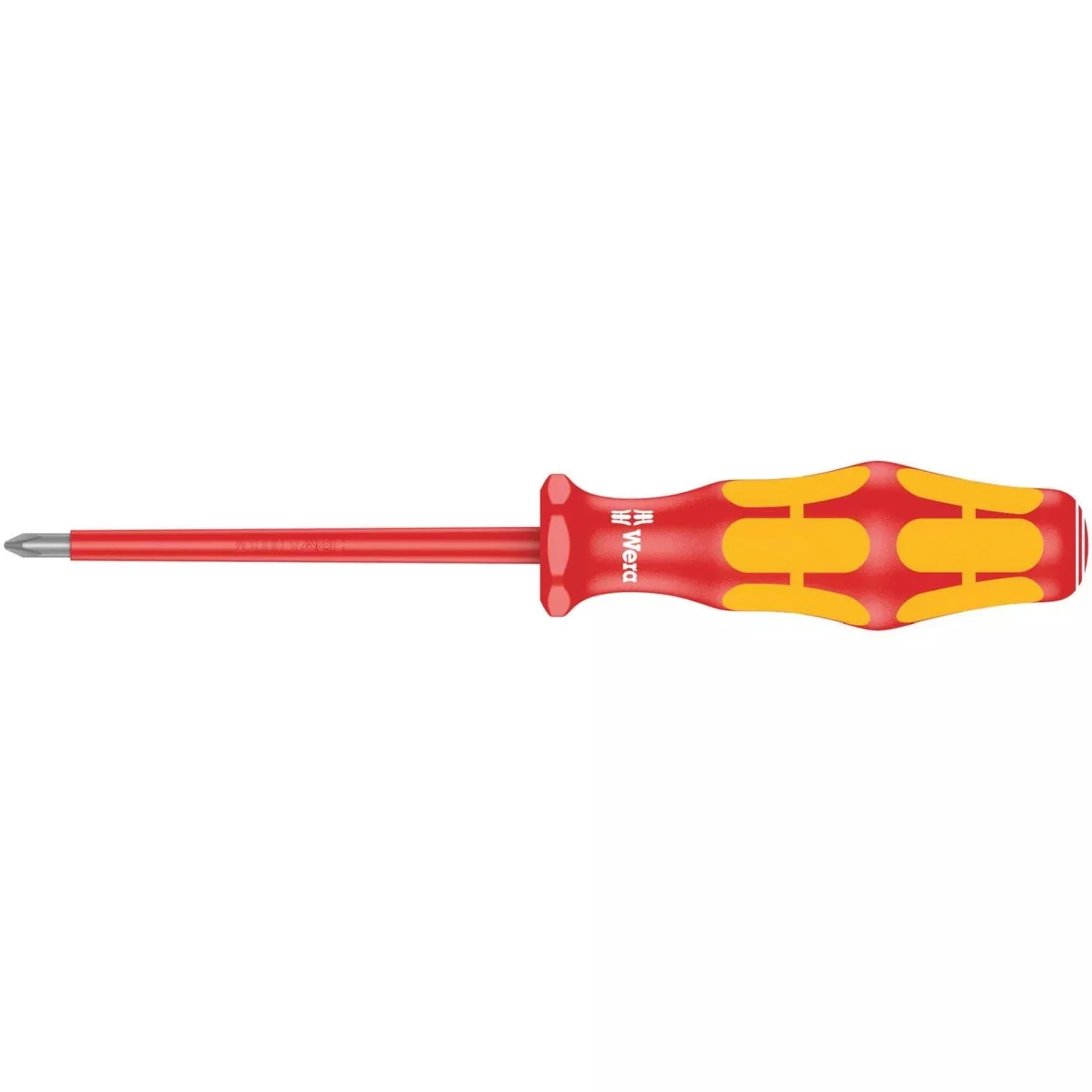 Wera 162 I Ph VDE Insulated Screwdriver For Phillips Screws, Ph 0x80-mm.