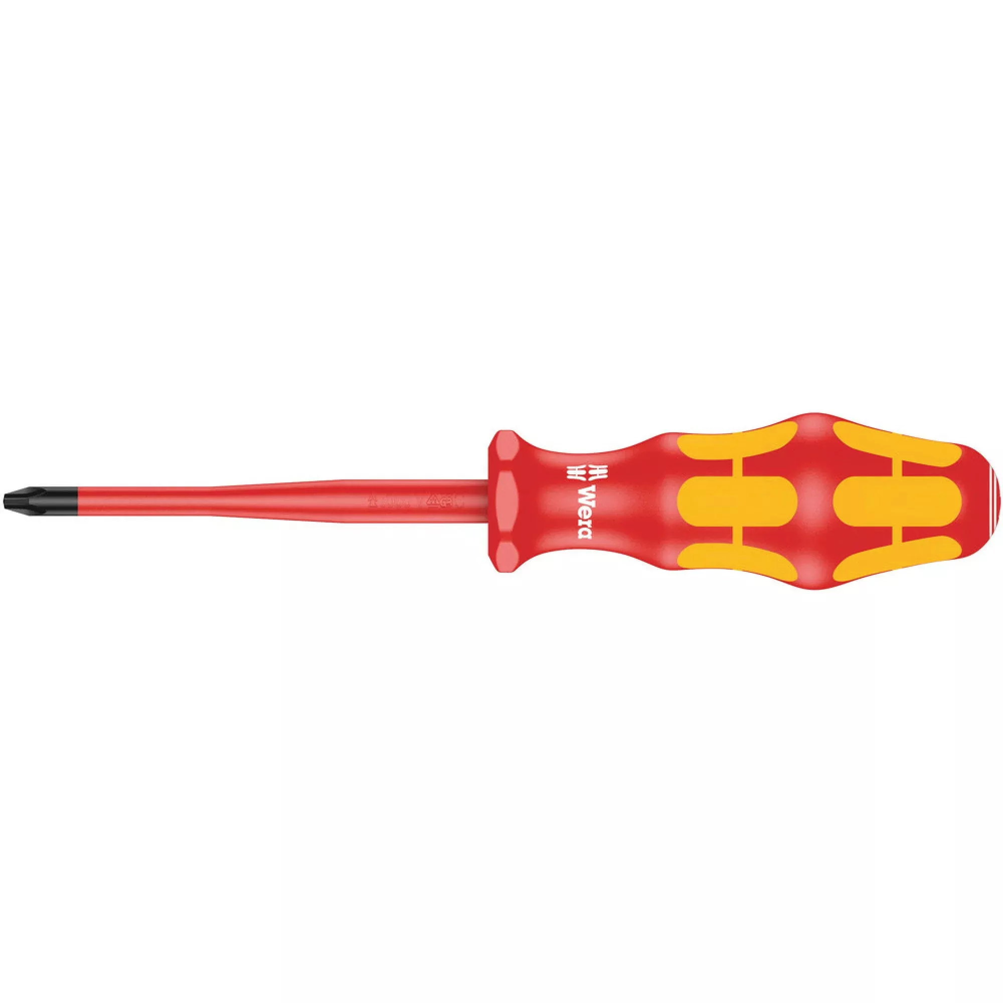 Wera 162 Is Ph VDE Insulated Screwdriver With Reduced Blade Diameter For Phillips Screws, Ph 2x100-mm.