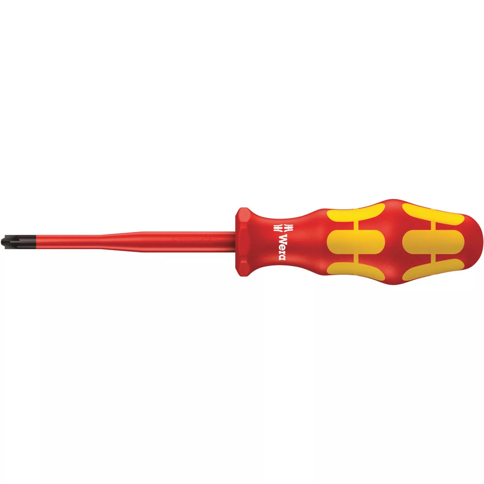 Wera 165 Is Pz/S VDE Insulated Screwdriver With Reduced Blade Diameter For Plusminus Screws (Pozidriv/Slotted), # 2x100-mm.
