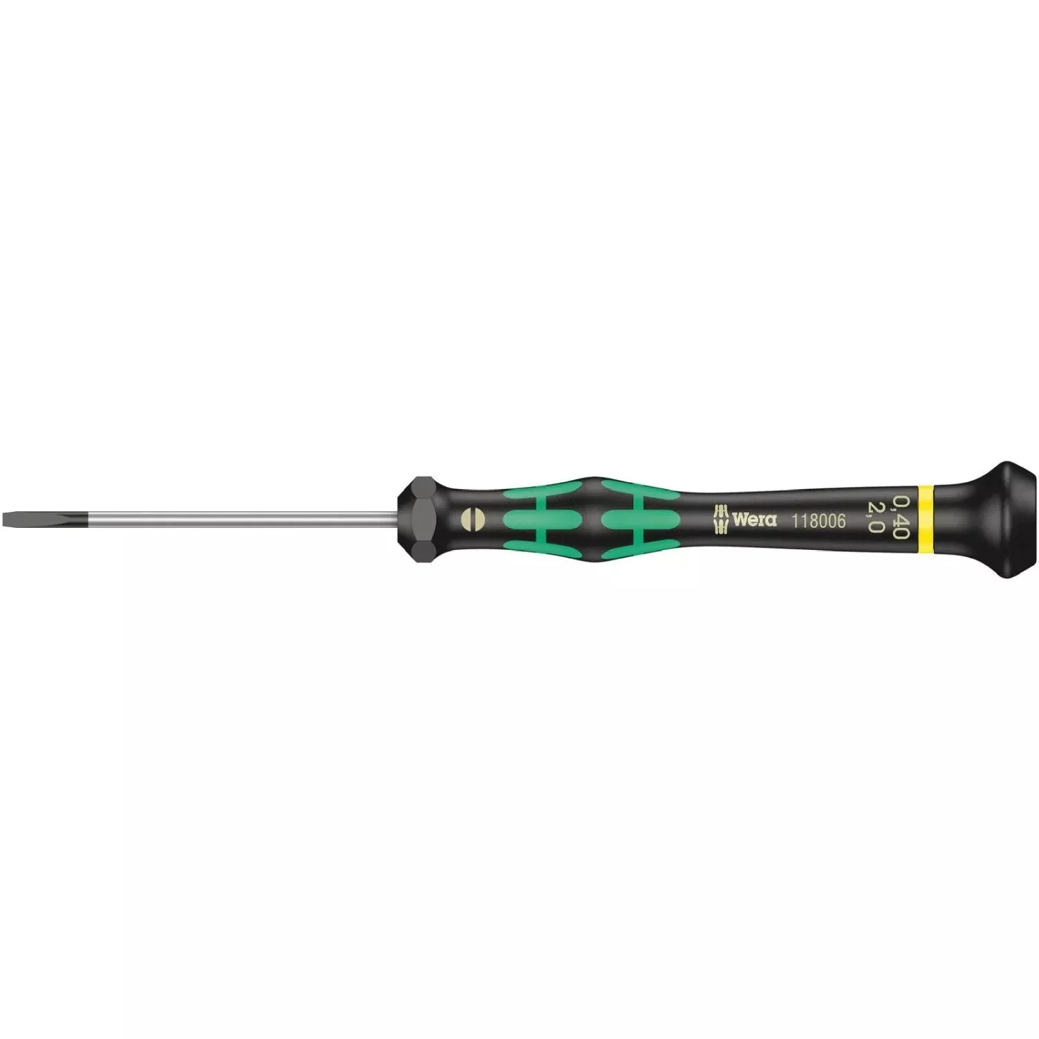 Wera 2035 Screwdriver For Slotted Screws For Electronic Applications, 0.40x2x60-mm.