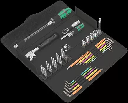 WERA 36 PC. Kraftform Kompakt F 1 Screwdriving Tool Set For Window Installation
