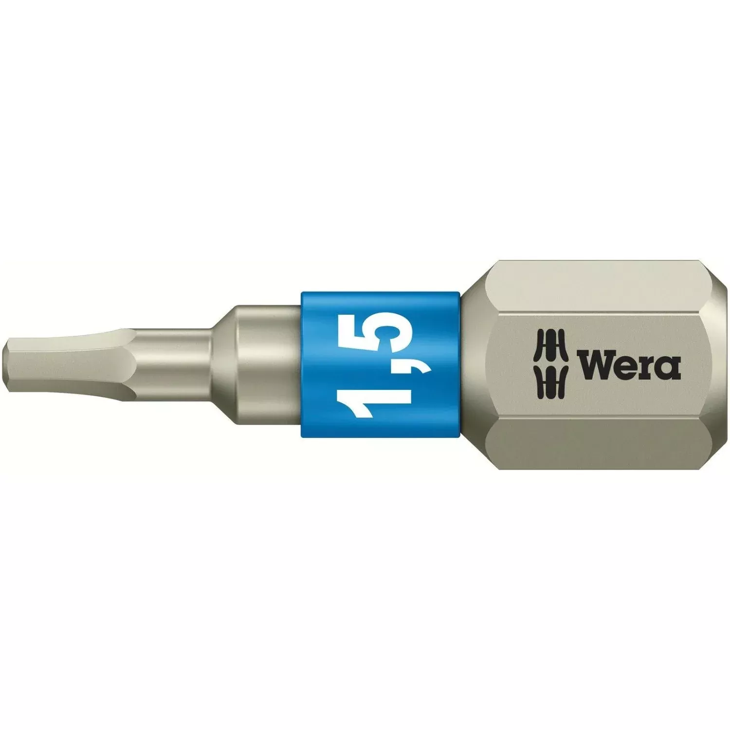 Wera 3840/1 Ts Bit, Stainless, 1.5x25-mm.