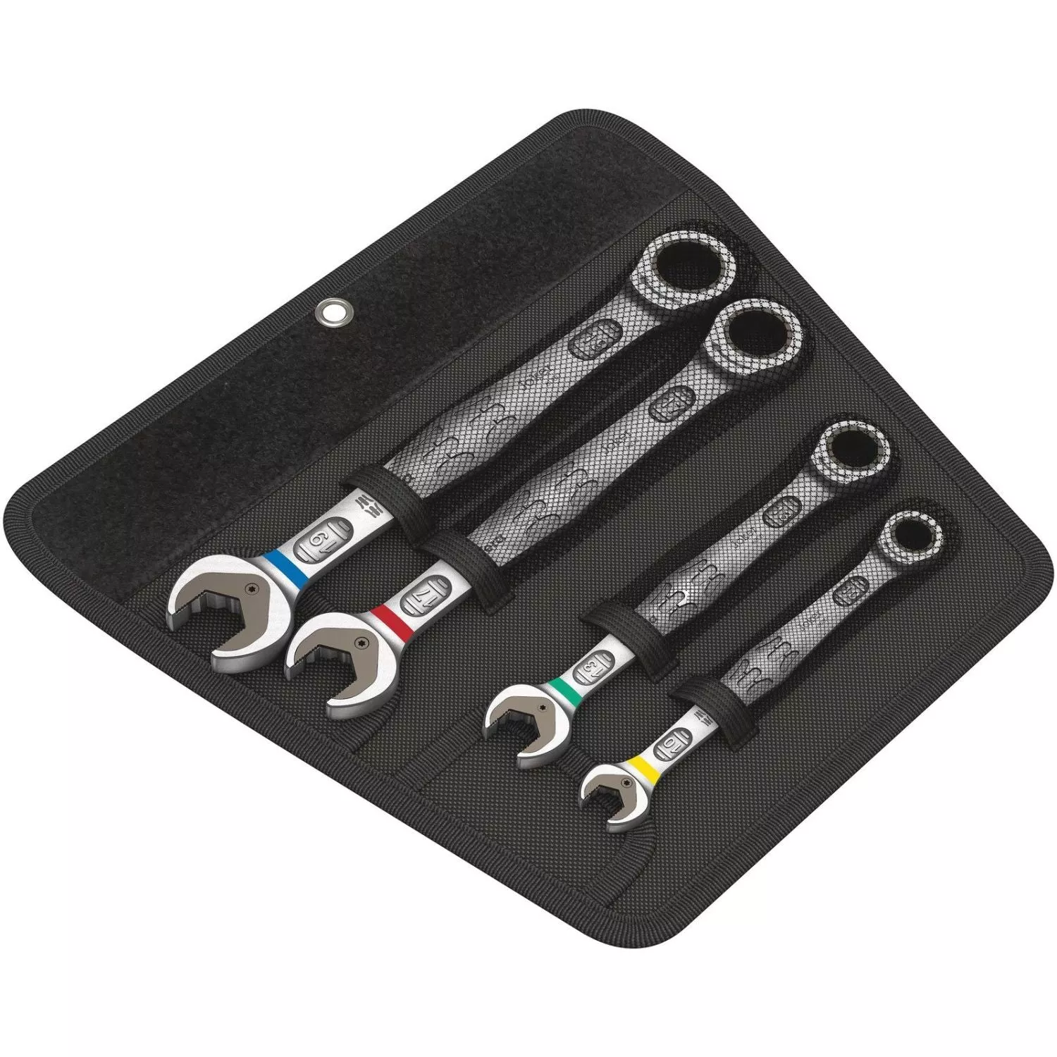 Wera 6000 Joker 4 Set 1 Ratcheting Combination Wrenches Set, 4-Pieces