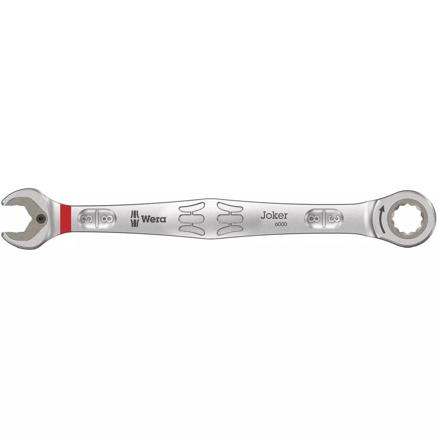 Wera 6000 Joker Ratcheting Combination Wrenches, Imperial, 3/8-in.x159-mm.