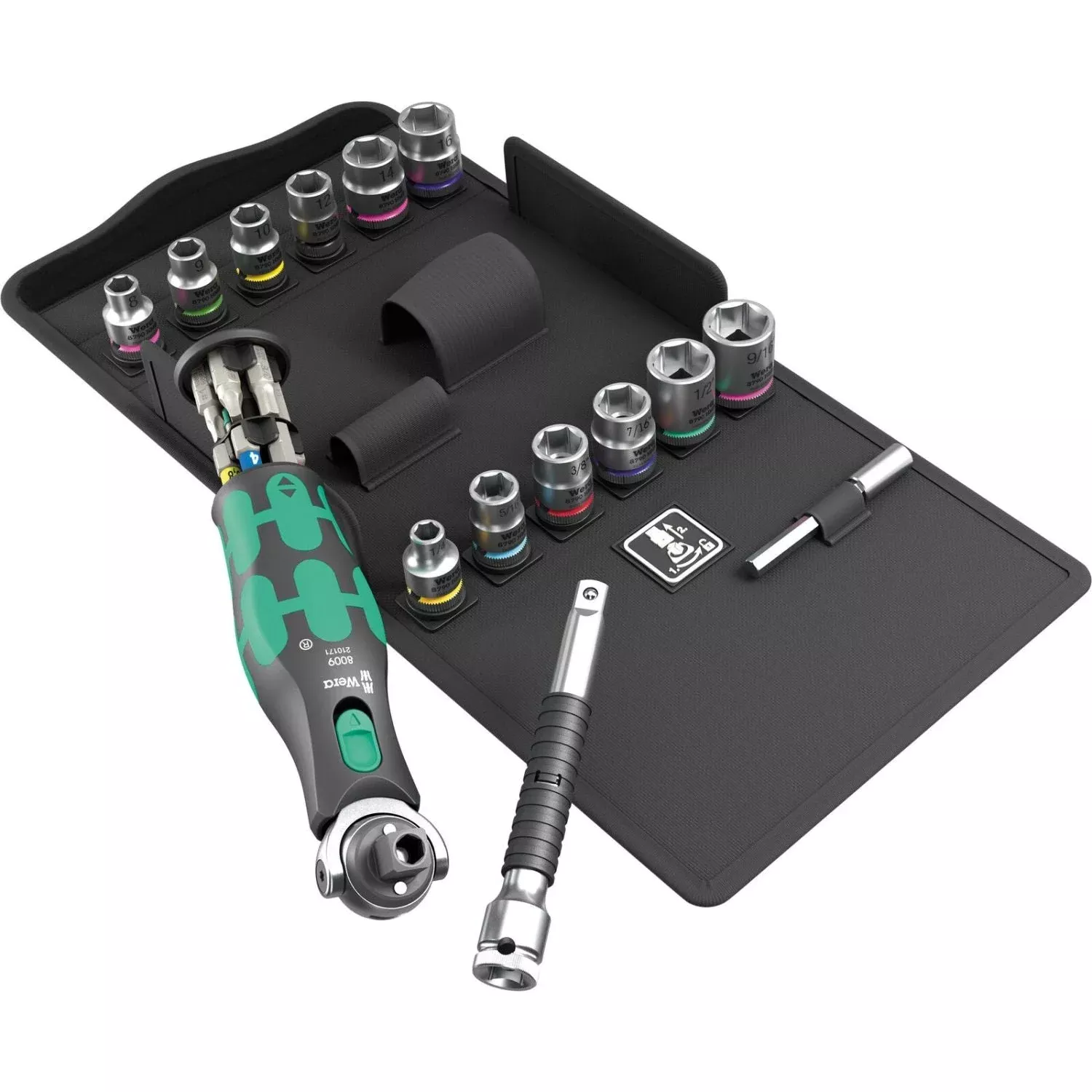 Wera 8009 Zyklop Pocket Set 4, 27-Pieces