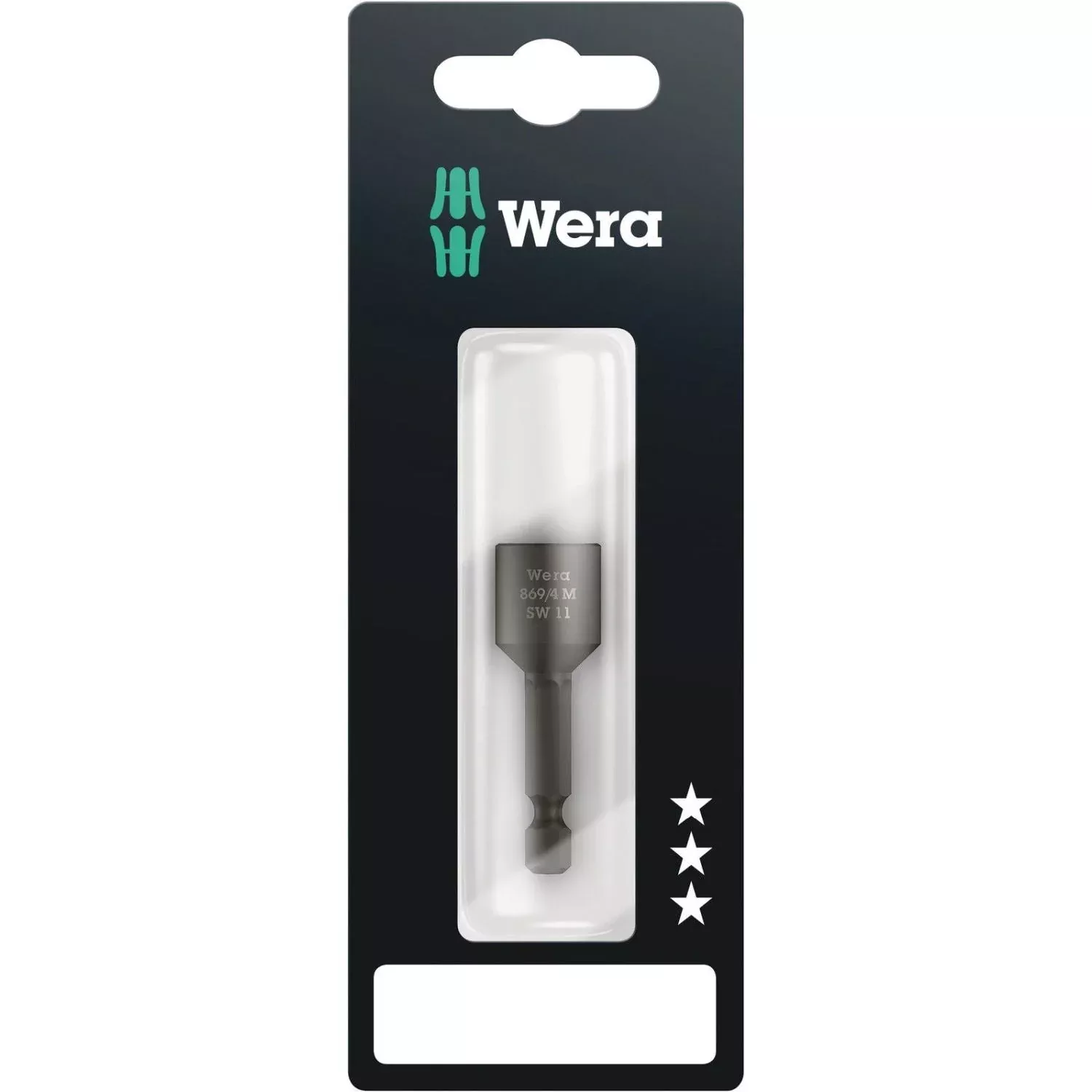 Wera 869/4 M SB Nutsetters, Magnetic, 11x50-mm.