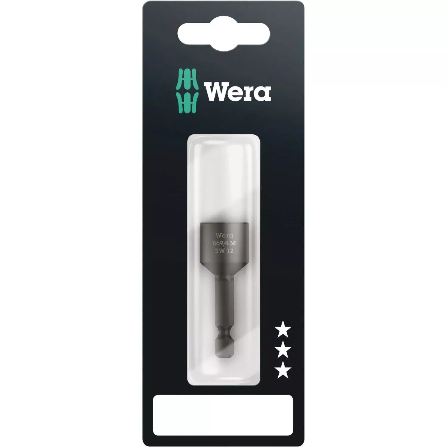 Wera 869/4 M SB Nutsetters, Magnetic, 12x50-mm.