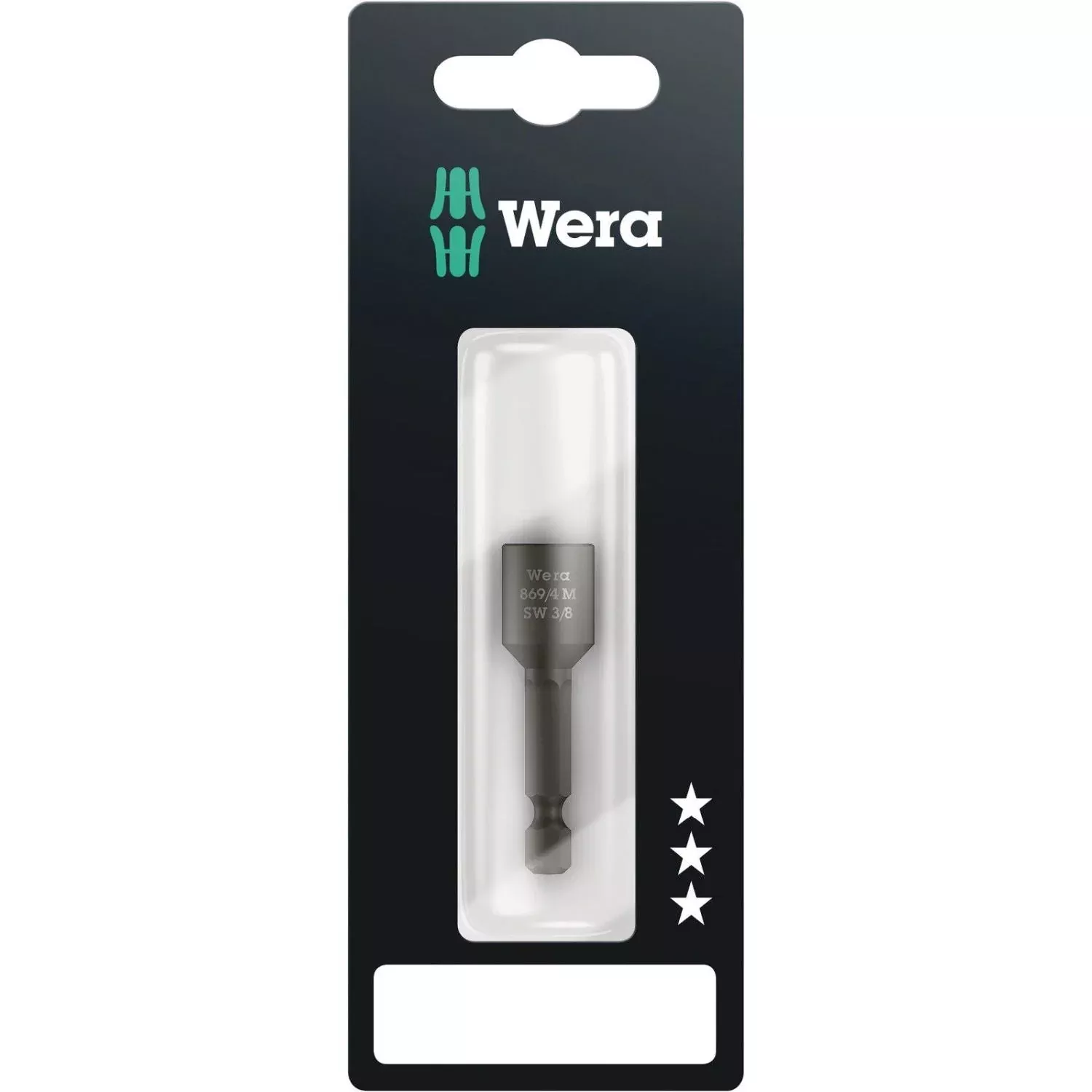 Wera 869/4 M SB Nutsetters, Magnetic, 3/8-in.x50-mm.