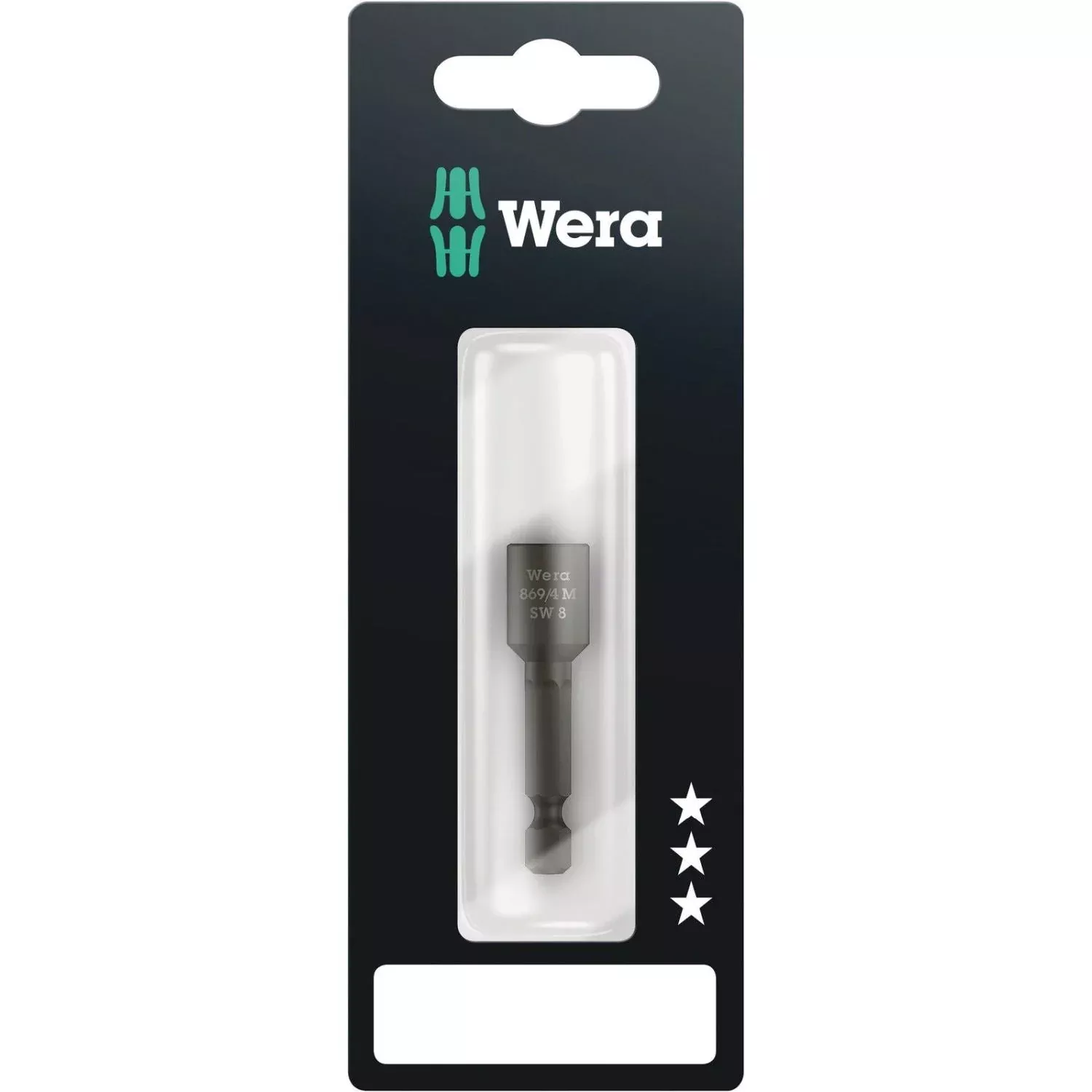 Wera 869/4 M SB Nutsetters, Magnetic, 8x50-mm.