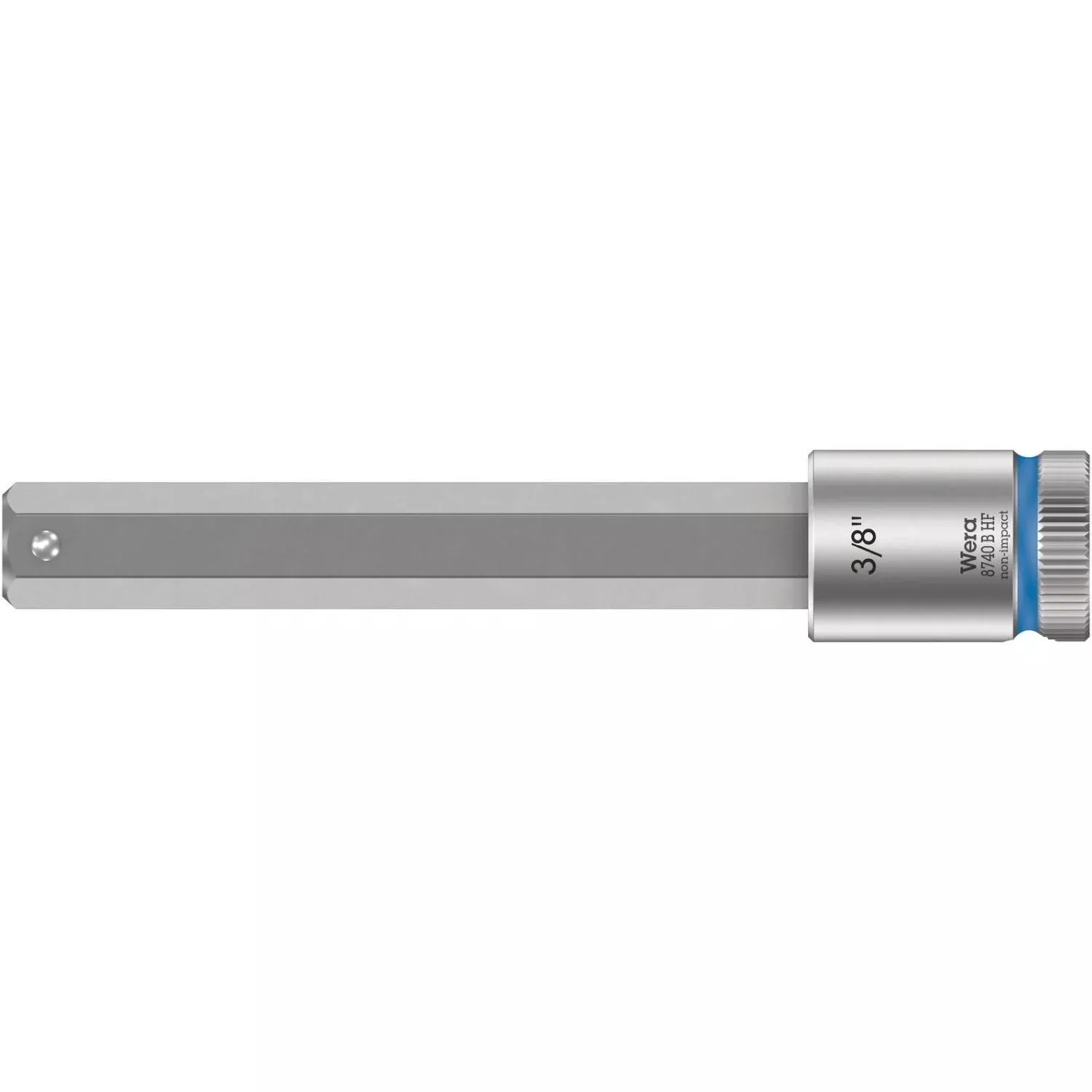 Wera 8740 B Hf Zyklop Bit Socket With Holding Function, 3/8-in. Drive, 3/8-in.x100-mm.