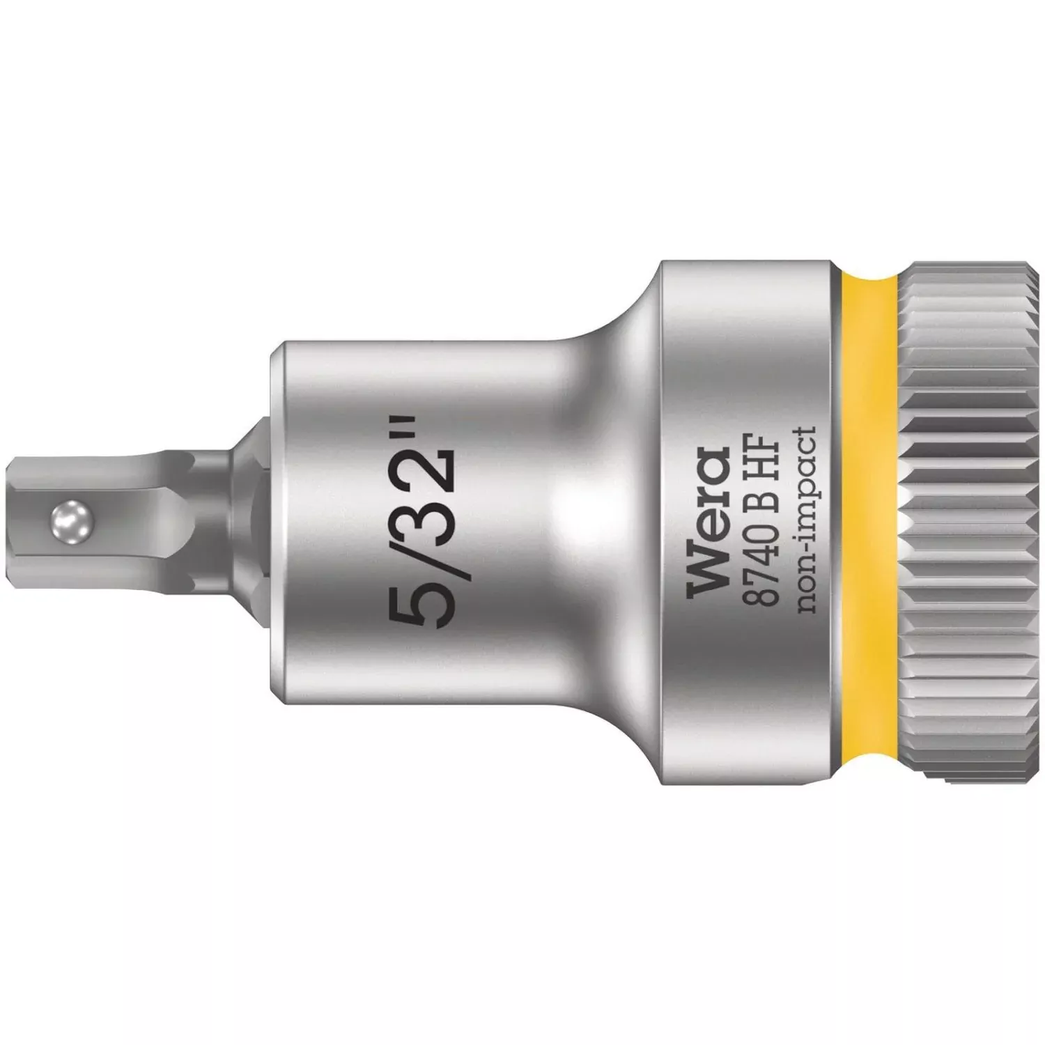 Wera 8740 B Hf Zyklop Bit Socket With Holding Function, 3/8-in. Drive, 5/32-in.x35-mm.