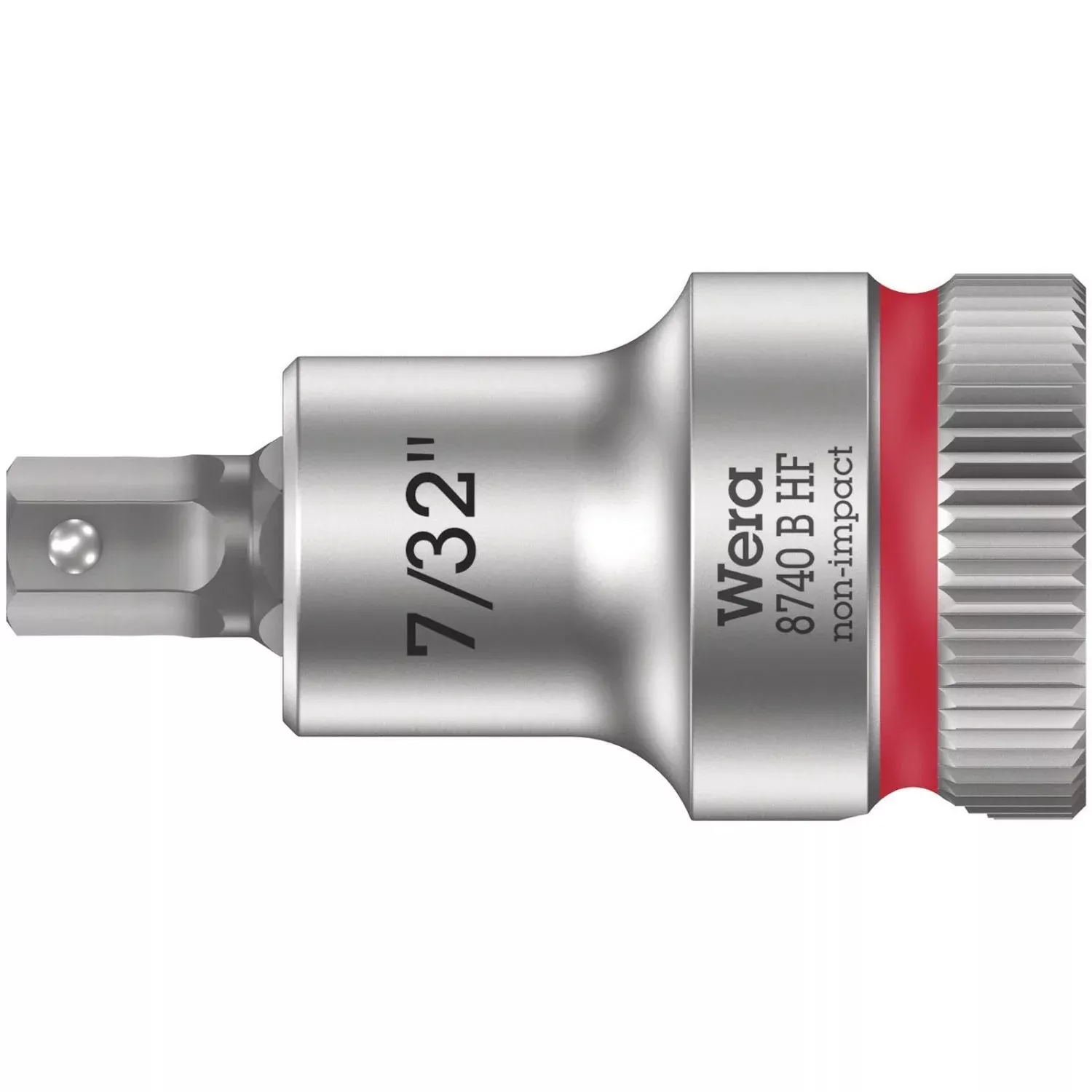 Wera 8740 B Hf Zyklop Bit Socket With Holding Function, 3/8-in. Drive, 7/32-in.x35-mm.