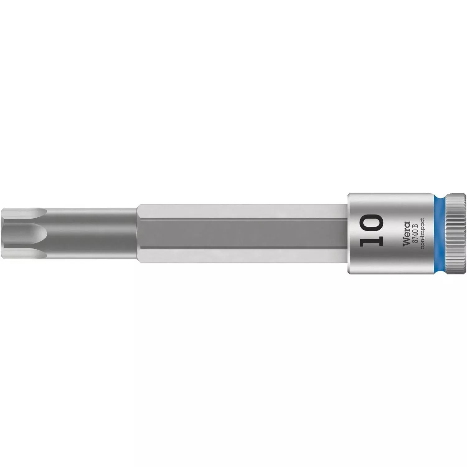Wera 8740 B Zyklop Bit Socket With 3/8-in. Drive, With Extra Slim Profile Area, 10x100-mm.