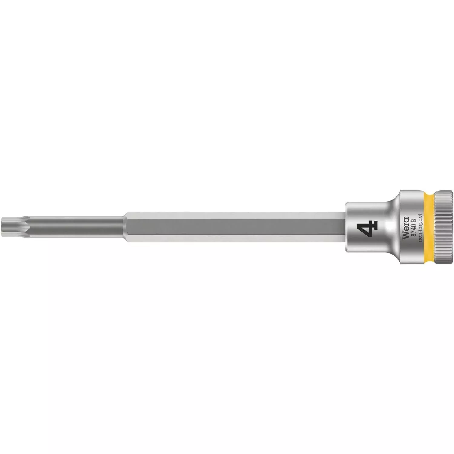 Wera 8740 B Zyklop Bit Socket With 3/8-in. Drive, With Extra Slim Profile Area, 4x107-mm.