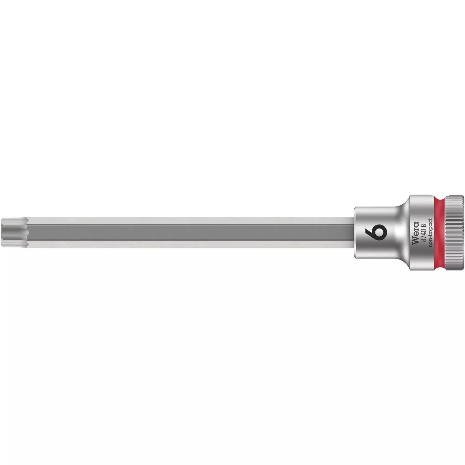Wera 8740 B Zyklop Bit Socket With 3/8-in. Drive, With Extra Slim Profile Area, 6x107-mm.