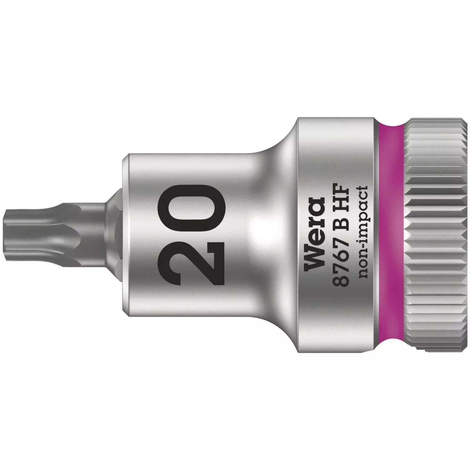 Wera 8767 B Hf Torx Zyklop Bit Socket With Holding Function, 3/8-in. Drive, Torx 20x35-mm.