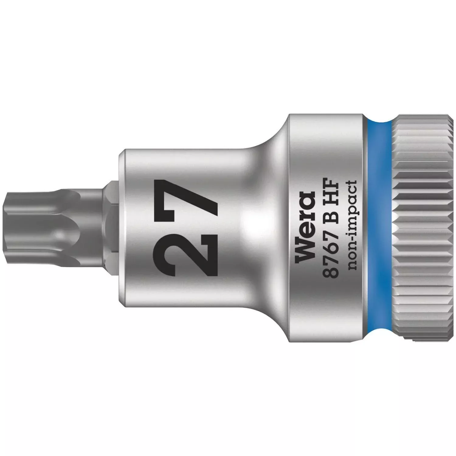 Wera 8767 B Hf Torx Zyklop Bit Socket With Holding Function, 3/8-in. Drive, Torx 27x107-mm.