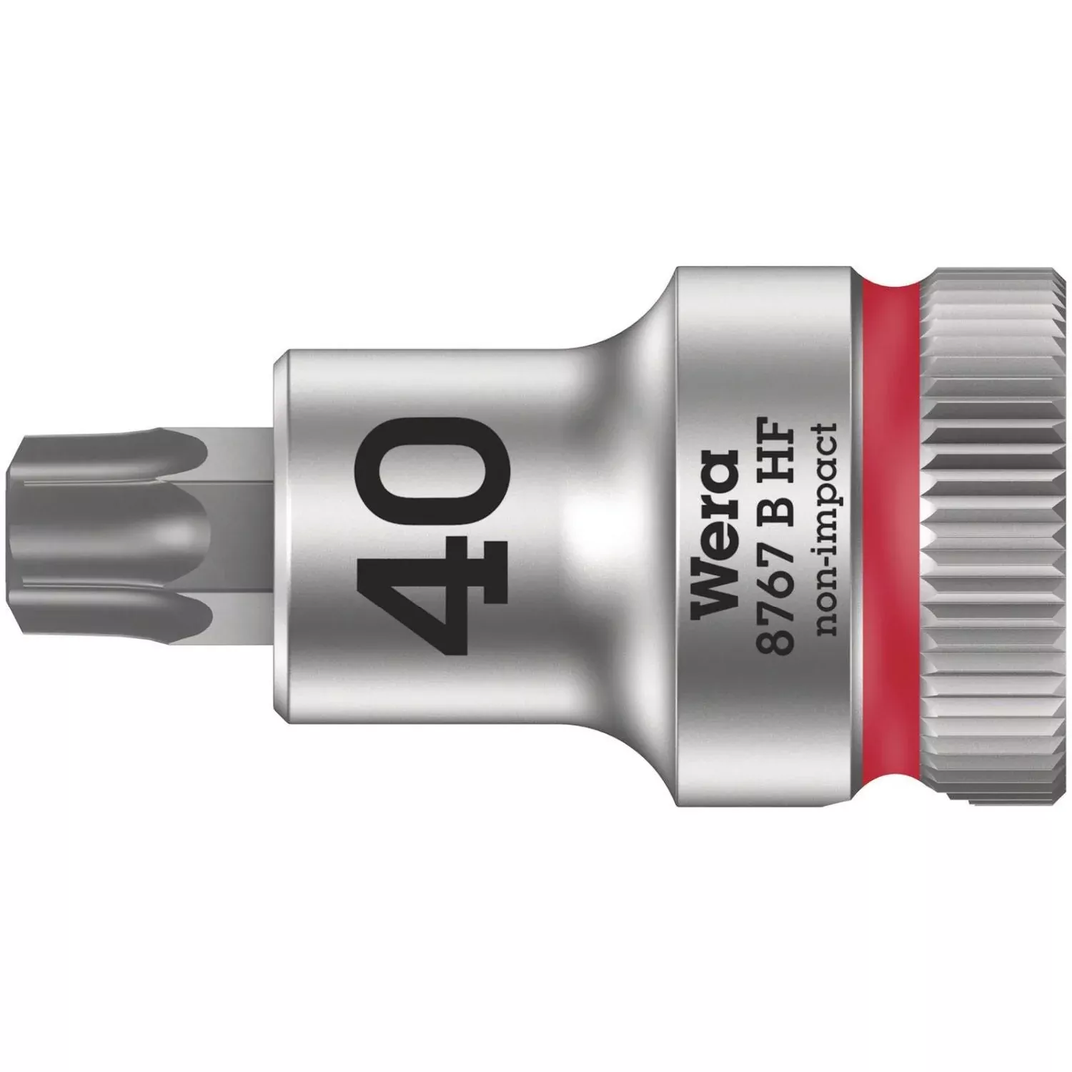 Wera 8767 B Hf Torx Zyklop Bit Socket With Holding Function, 3/8-in. Drive, Torx 40x107-mm.