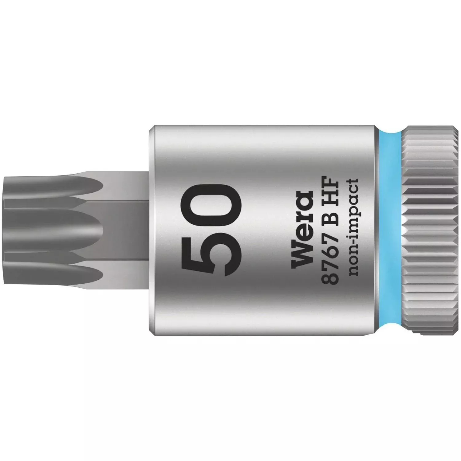 Wera 8767 B Hf Torx Zyklop Bit Socket With Holding Function, 3/8-in. Drive, Torx 50x38.5-mm.