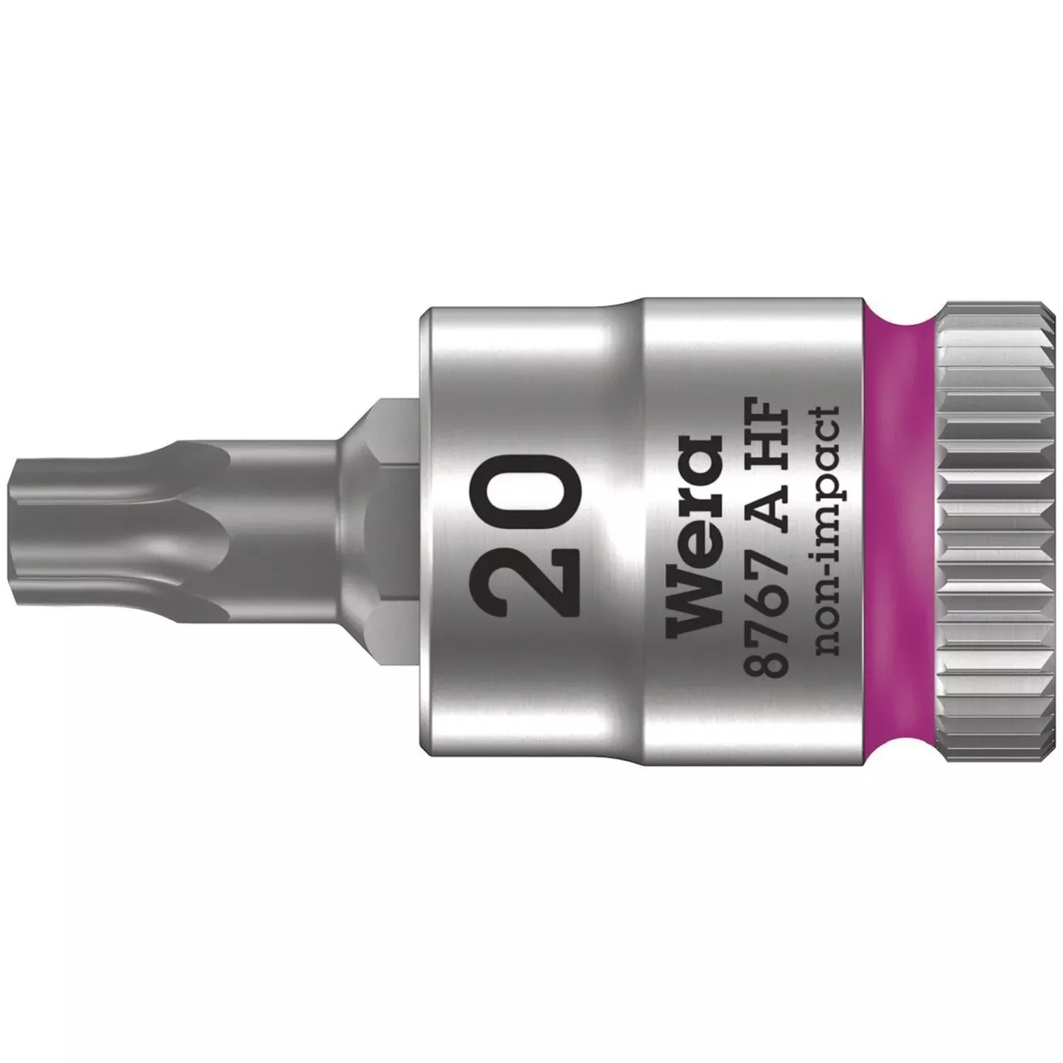 Wera 8767 A Hf Torx Zyklop Bit Socket With Holding Function, 1/4-in. Drive, Torx 20x28-mm.