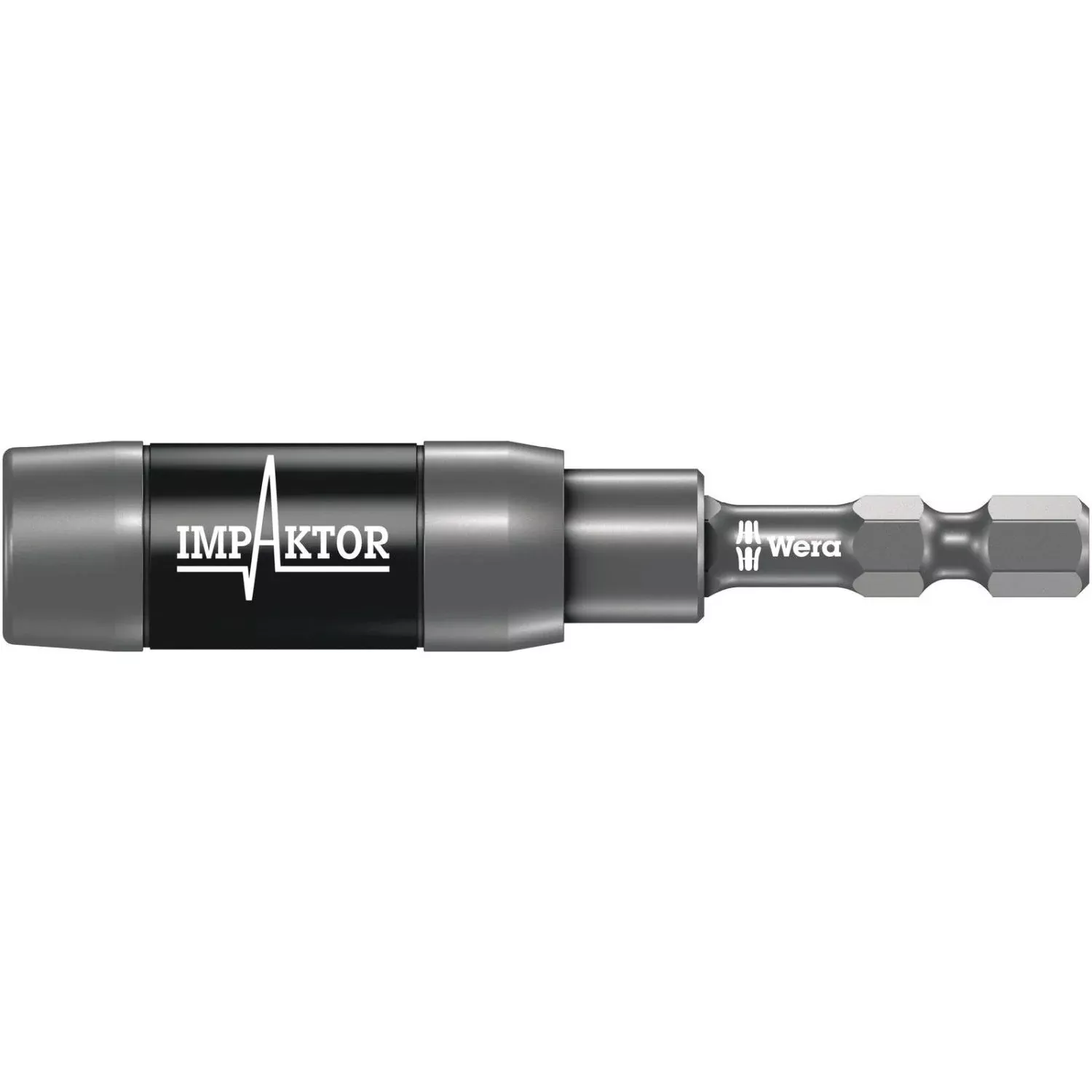 Wera 897/4 Imp R Impaktor Holder With Retaining Ring And Ring Magnet, 1/4-in.x75-mm.