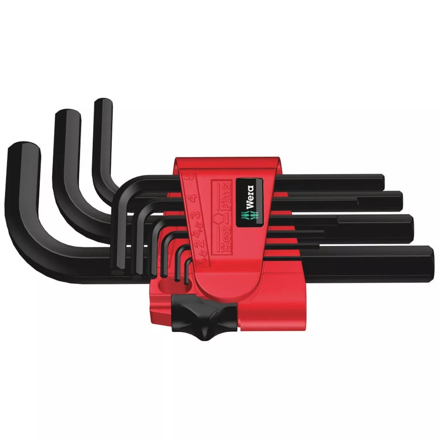Wera 950/9 Hex-Plus 7 L-Key Set, Metric, Blacklaser, 9-Pieces