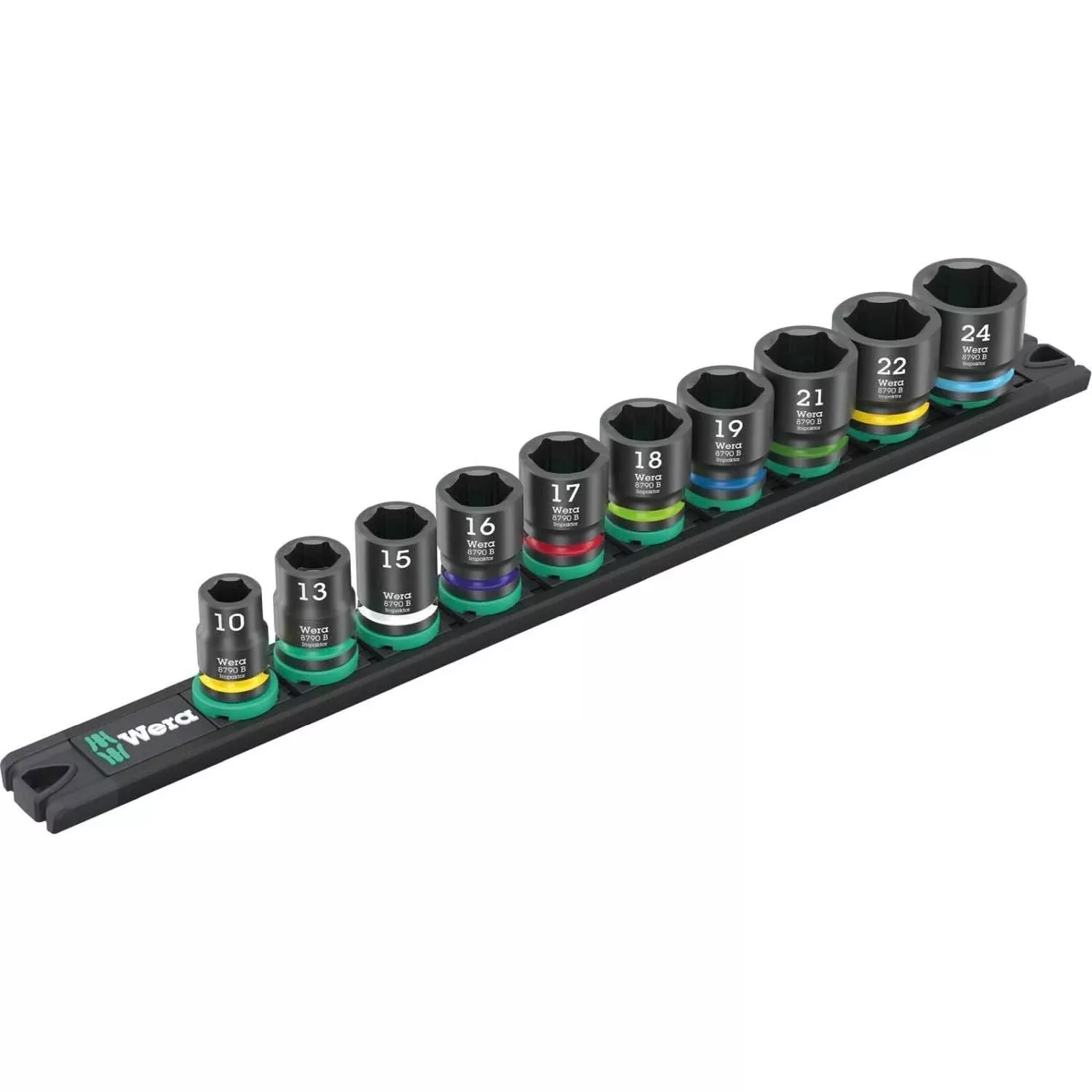 Wera 9607 Magnetic Rail B Impaktor 1, 10-Pieces