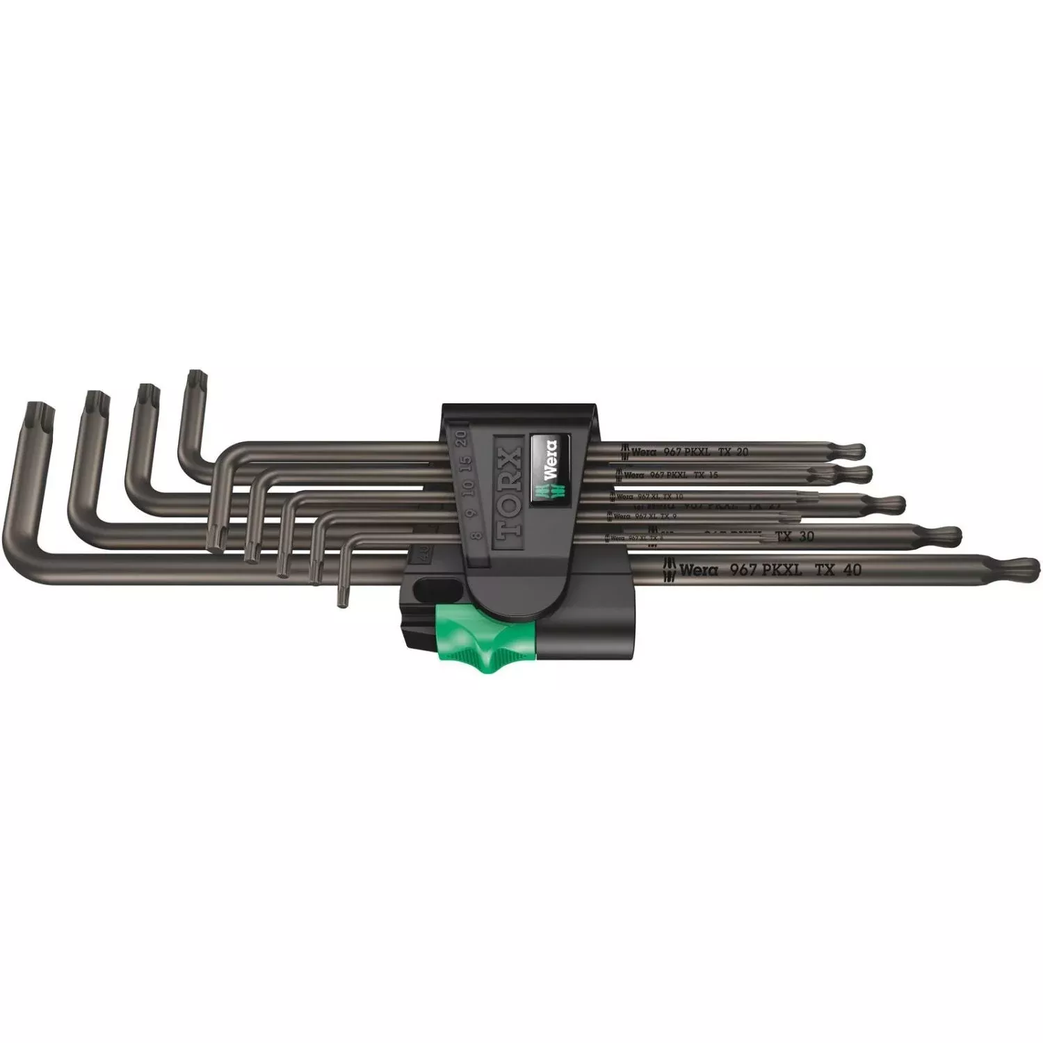 Wera 967/9 Torx XL 1 Torx L-Key Set, Long, 9-Pieces