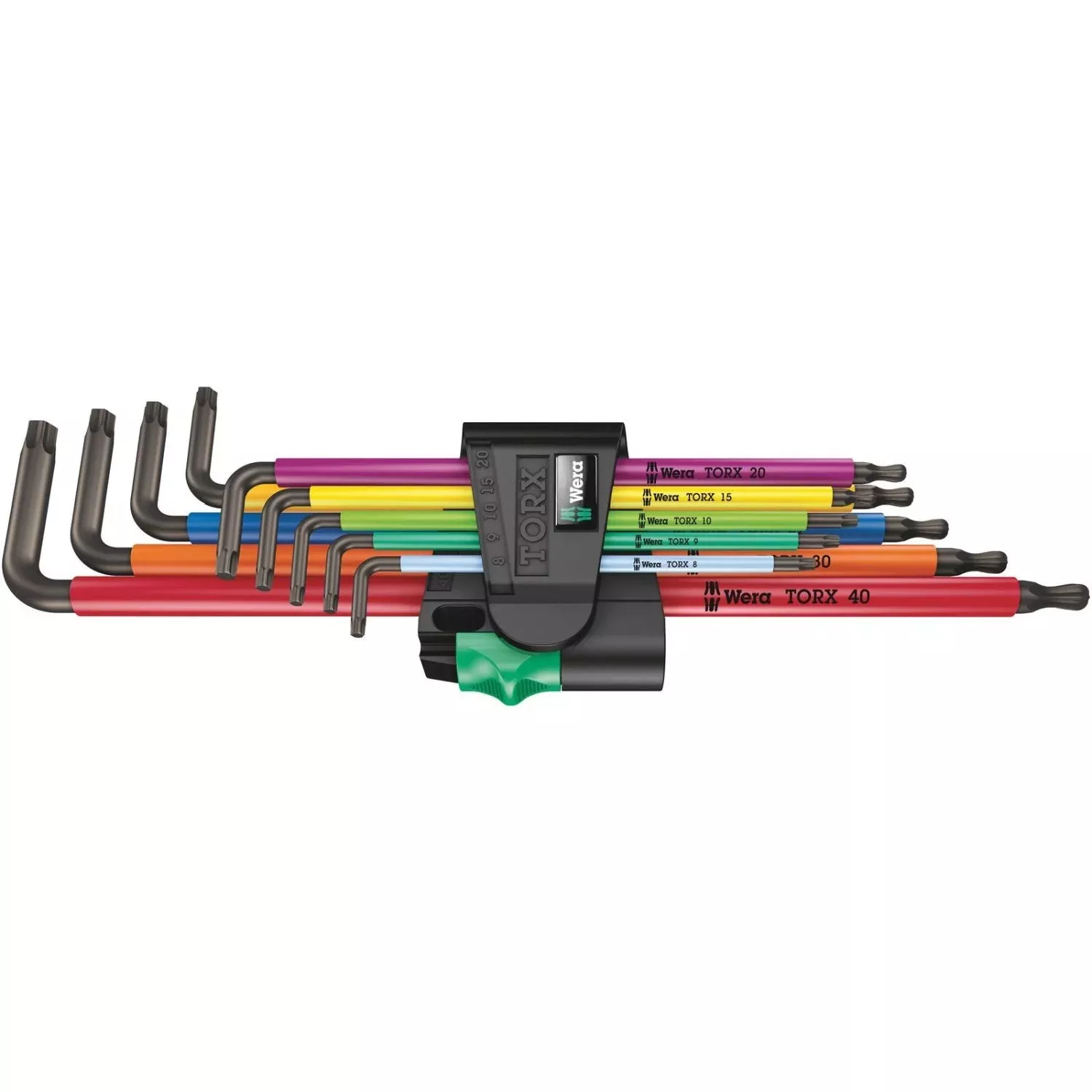 Wera 967/9 Torx XL Multicolour 1 L-Key Set For Torx Screws, Long, 9-Pieces