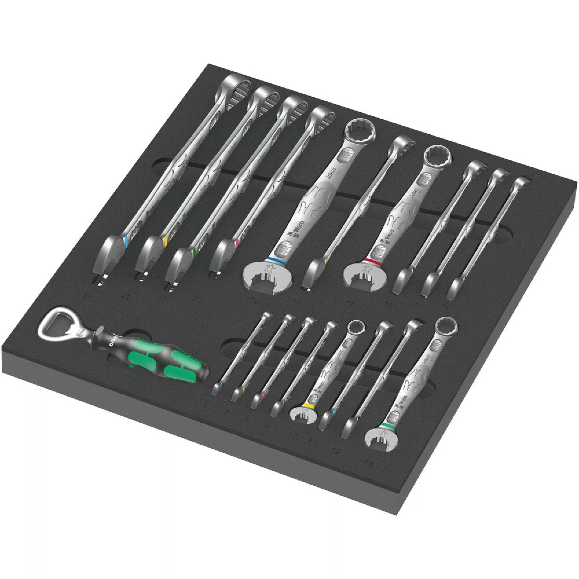 Wera 9731 Foam Insert 6003 Joker Set 1, 19-Pieces