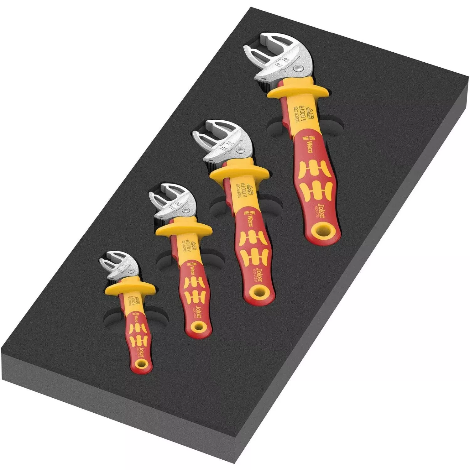 Wera 9734 Foam Insert 6004 Joker VDE Set 1, 4-Pieces